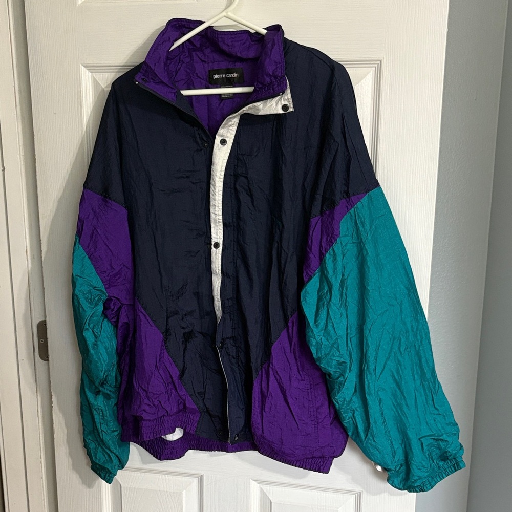 Vintage Pierre Cardin Multicolor Windbreaker Jacket